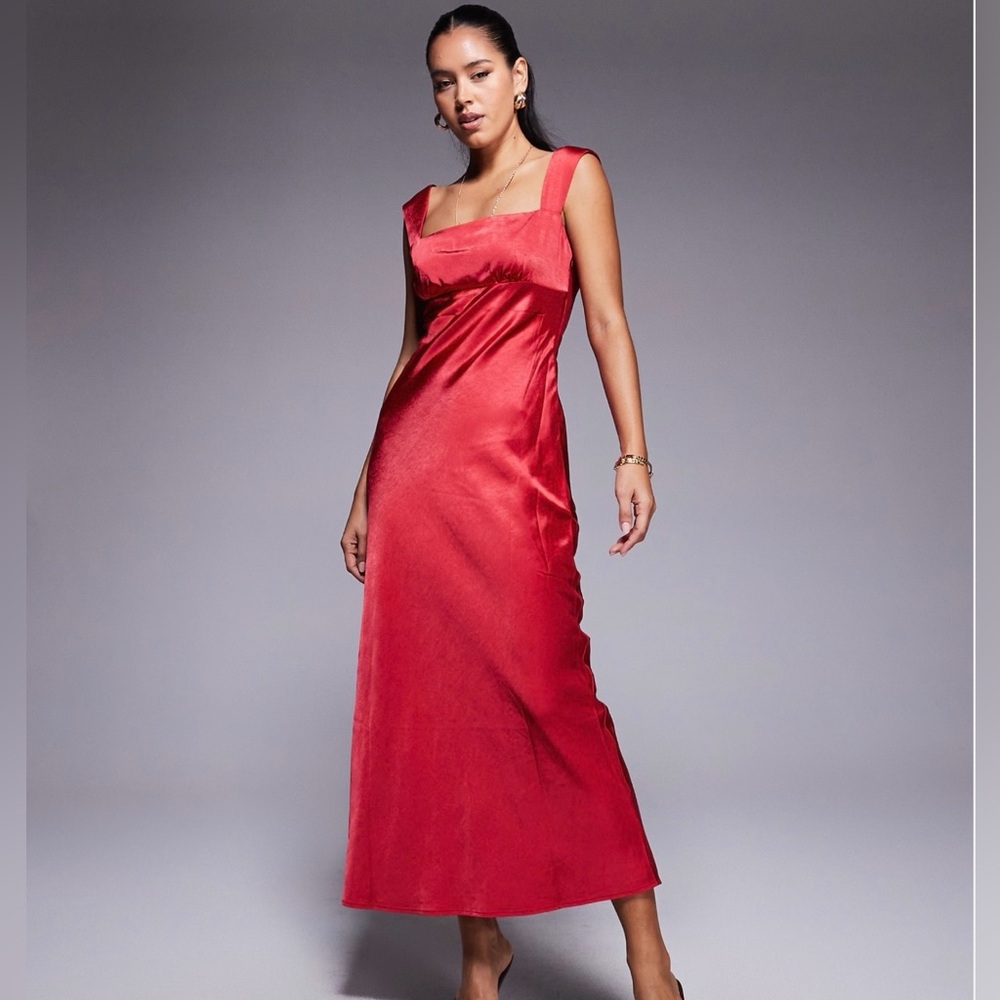 Princess Polly Radioactive satin square neck
